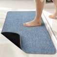 thumbnail image 1 of Alfombra de baño Bosap ultrafina para baño, 43 x 89 cm, azul, 1 of 6