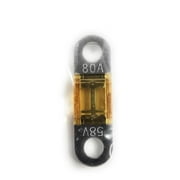 FUSE 80 AMP AUTOMOTIVE TYPE BOLT DOWN MIDA-80A 1.25" CENTER TO CENTER MOUNT HOLES 1/2 INCH WIDE OPTIFUSE MIDA-80A (YELLOW) (1PC)