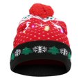 thumbnail image 1 of Knitted Beanie Colorful Light Party Holiday Christmas Beanie Hat for Children Adult, 1 of 21