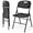 Black-2 Pack, variant on Bonnlo Folding Chairs 10/6/4/2 Pack, Heavy Duty Foldable Chair with Steel Frame, Portable HDPE Plastic Seat for Outdoor Indoor Dinning Party Wedding School- White/Black Plastic Patio Chairs