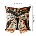 thumbnail image 4 of Halloween Throw Pillow Covers 18x18 Inch, Printed Decorative Square Pillowcases, Farmhouse Holiday Cushion Covers for Couch Sofa Living Room Bedroom Outdoor Home Decor, 4 of 9
