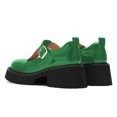 thumbnail image 3 of FSJ Women Classic Round Toe Strap Buckle Mary Jane Pumps Shoes Size 9.5 Green, 3 of 4