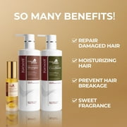 Karseell Sulfate Free Shampoo and Conditioner Set with Hair Oil Treatment for Dry Damaged Hair, 35.6 fl oz
