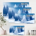 thumbnail image 4 of Snow Covered Trees With Dreamlike Spruce Forest 12 in x 8 in Painting Canvas Art Print, by Designart, 4 of 4