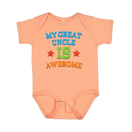 

Inktastic My Great Uncle is Awesome Gift Baby Boy or Baby Girl Bodysuit