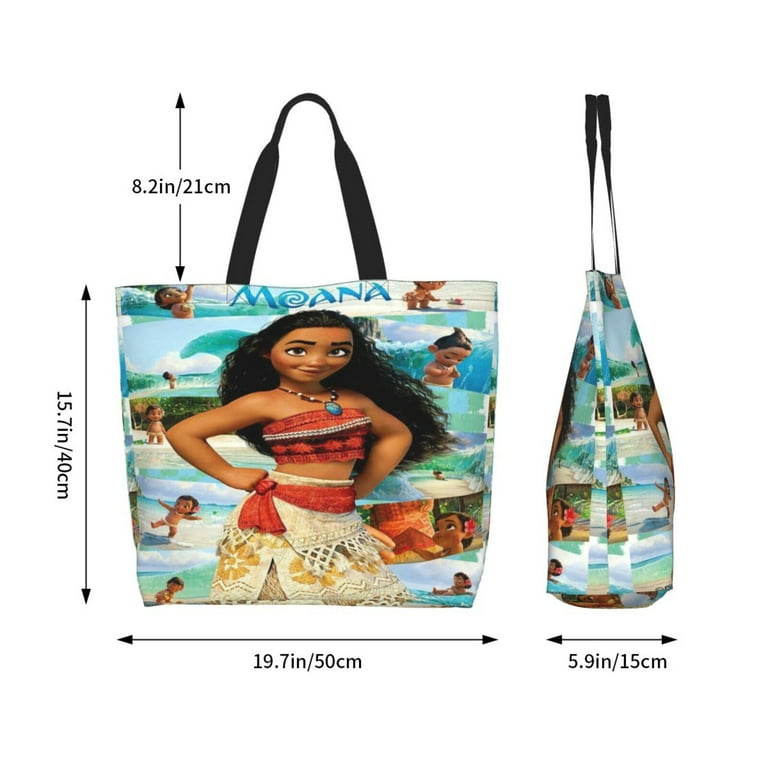 Cartoon Moana Totes Bag Shopping Shoulder Bags For Women Foldable Travel Work Large Reusable Portable Grocery Bag Walmart