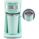 thumbnail image 1 of Cafetera compacta personal de una sola porción EHC113M, incluye taza térmica de viaje de acero inoxidable de 14 oz, compatible con café molido, filtro reutilizable, menta, 1 of 7