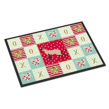 Carolines Treasures Colorpoint Longhair #3 Cat Love Indoor or Outdoor Mat 18x27 doormats, Multicolor