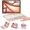 Rose Gold, variant on Touch Keyboard Case for iPad Air 11 inch (M4) 2026 (M3) 2025 (M2) 2024 & iPad Pro 11 4th/3rd/2nd/1st Gen & iPad Air 5th & 4th Gen 10.9 inch, Multi-Touch Trackpad & Backlight & 360° Rotatable