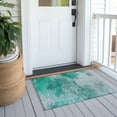 thumbnail image 6 of Addison Rugs Chantille Indoor/Outdoor Transitional Modern Teal Washable Rectangle Rug, 1'8" x 2'6", 6 of 6