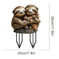 thumbnail image 3 of Sruoe Acrylic Garden Stake, Outdoor Decor, Decorative Ornaments, Yard Art Decorations, Planter Pots Decor, Gardening Gifts, Ground Insert Decoration for Garden Flower Pots Terraces Yard Lawn, 2D, s, 3 of 5