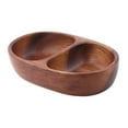 thumbnail image 1 of Cuenco de doble compartimento perfecl Cuenco de madera 21 cm x 12,5 cm x 4,5 cm, 1 of 8