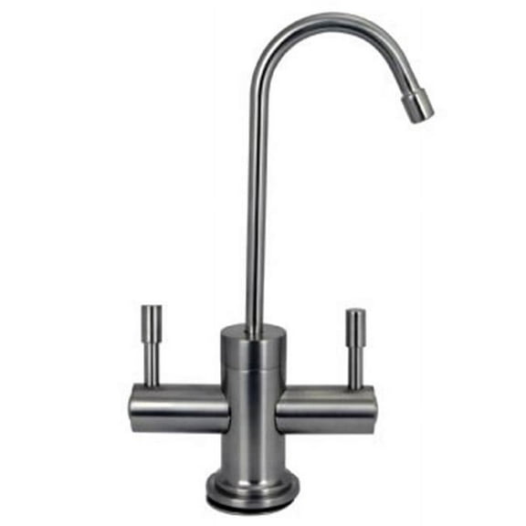 Contemporary Hot & Cold Water Dispenser, Satin Nickel