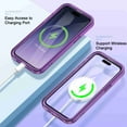 thumbnail image 4 of Dteck Magnetic Designed for iPhone 11 Case, Compatible with MagSafe Built-in Touch Sensitive Anti-Scratch Screen Protector Cover for iPhone 11,Darkpurple, 4 of 7