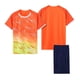 thumbnail image 1 of Odeerbi 4-14 Años Conjunto de Verano Para Niños de Atletismo Camiseta de Running de Secado Rápido Camiseta de Manga Corta Transpirable Camiseta de Manga Corta Con Degradado, 1 of 5