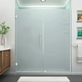 thumbnail image 5 of Aston SDR960F-ORB-7036-10 Belmore GS 69.25 to 70.25 x 72 in. Frameless Hinged Shower Door with Frosted Glass & Glass Shelves - Oil Rubbed Bronze, 5 of 7