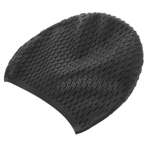 UKCOCO Women Waterproof Swim Cap for Swimming Pool Activities Black 1Pack