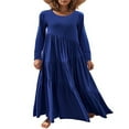 thumbnail image 2 of Robes Longues Décontractées pour Femmes, Mode, Coupe Ample, Manches Longues, Unies, Maxi, 2 of 5