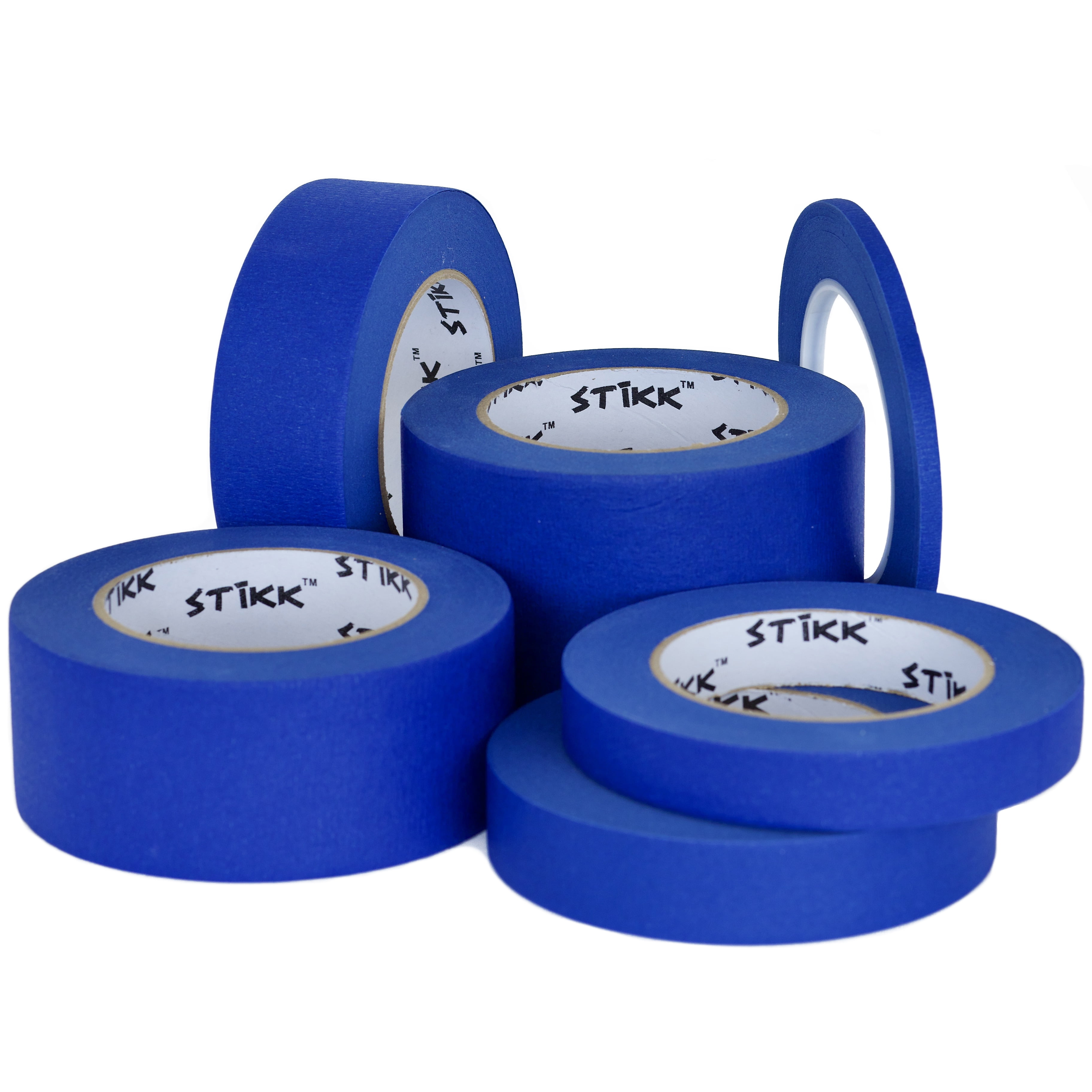 25-.75-1'-1.5'-2'-3' x 60yd STIKK Blue Painters Masking Tape