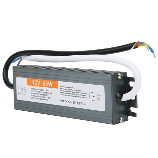Fuente De Alimentación Impermeable De 60 W, Controlador De Fuente De Alimentación LED, Ondulación De CC Baja Para Focos LED Luces Subterráneas LED Luces De Calle LED Barras De Ccdes Otros