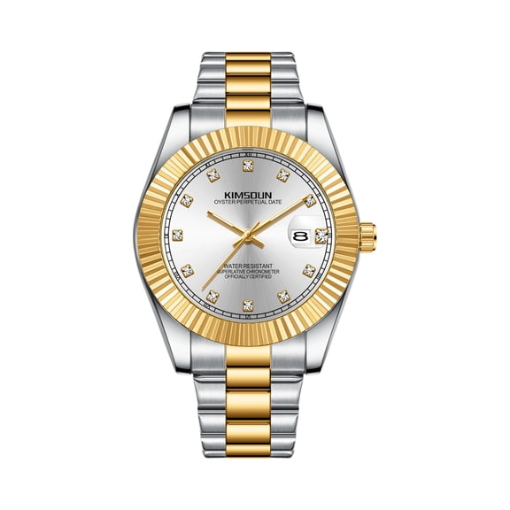 Resicozy Watch for Men and Women Dress Stainless Steel Wrist Watches Date Display Waterproof Casual Wristwatch A One Size
