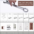 thumbnail image 3 of Ultra Thin Magnetic Catch For Kitchen Closet, Low Profile Space Saving For Ultra Thin Cabinet Magnetic Door Catch With Strong Adhesive Sticker, 2PCS, 3 of 5