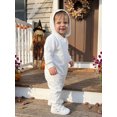 thumbnail image 2 of RUINIXCW Baby Halloween Mummy Costume Newborn Infant Boy Girl Halloween Cosplay Outfit Fall Winter Warm Romper Long Sleeve Zipper Hooded Jumpsuit, 2 of 10