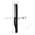 thumbnail image 3 of Portable Foldable Comb Travel Folding Pocket Comb Beard Comb Fine Tooth Comb Keychain Square Mirror for Men, 3 of 8