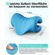 thumbnail image 2 of Relajador de cuello y hombros, dispositivo de tracción cervical portátil, camilla para el cuello, corrector de postura del cuello, almohada quiropráctica para aliviar el dolor de la ATM (azul), 2 of 5