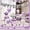 White, variant on Purple Silver Crown Balloon Set - Elegant Black and White Balloons for Parties and Celebrations