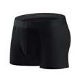 thumbnail image 1 of ylioge Mens Boxer Briefs Lightweight Silk Underwear High Waisted Breathable Solid Color Stretchy Slim-Fit Basic Cooling Boxers, 1 of 4