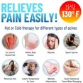 thumbnail image 4 of Hot and Cold Gel Pack Set - Reusable Heat Pads with Metal Disc for One Click Heating - Pain-Relieving, Instant Hot Packs for Back, Neck, Palm, and Shoulder - Includes Hand Warmer, 4 of 6