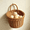 08#Brown[M], variant on Bxaolu Woven Hanging Wicker Basket for Door, Semi-Circular FHandmade Rattan Hanging Wall Baskets for Garden Farmhouse Home