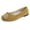 Yellow, variant on Xfvqtps Womens Metal Buckle Flats Soft Fabric Quilted Insole Comfortable Casual Flat Shoes for Work in Multiple Colors Wine