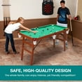 thumbnail image 5 of 55" Folding Pool Table Portable Foldable Billiards Table with 2 Cue Sticks 16 Balls Triangle Chalk Pool Game Table for Kids and Adults, 5 of 8