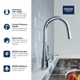 thumbnail image 4 of Grohe 32 226 3 Zedra 1.75 GPM Single Hole Pull Down Kitchen Faucet - Brushed Cool Sunrise, 4 of 7