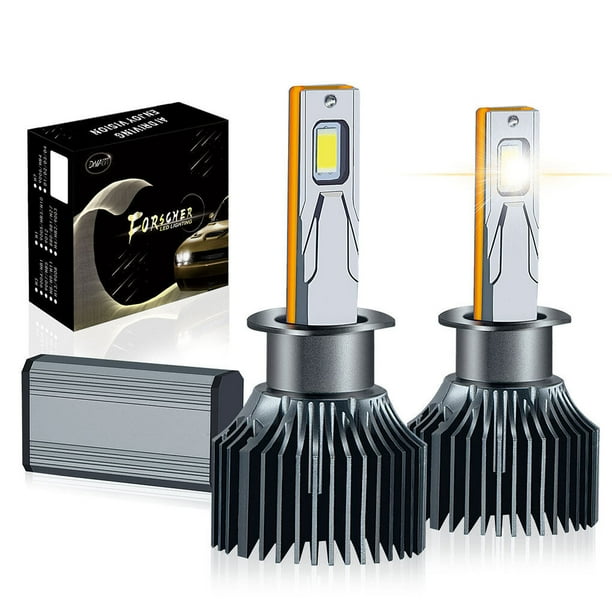 Luces LED Speravity 2 piezas Bombillas de coche 6000K 8000LM tubos de cobre dobles 110W