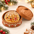 thumbnail image 6 of Christmas Gingerbread Squishy Toy with Storage Case, Glitter Sensory Stress Ball, Dumplings Squeeze Balls Stress Relief Sensory for Festival & Birthday Gifts, Stocking Stuffers Party Favors, 6 of 6
