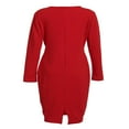 thumbnail image 4 of Robe de Soirée Cocktail Bodycon Bandage Manches Longues pour Femme, 4 of 6