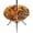 Orange, Crimson, Harvest Gold, variant on Outdoor Tablecloth with Umbrella Hole, Thanksgiving Waterproof Elastic Fitted Round Tablecloth fits 31"-35" Tables, Fall Cardinal House Pumpkin Maple Leaves Zippered Table Cover for Dinner Picnic