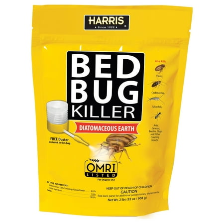 Harris Diatomaceous Earth Bed Bug Killer, 32 oz.