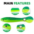 thumbnail image 3 of Ksopiavobs Fishing Lures Soft Bionic Lures for Bass Fishing Slow Sinking Swimming Baits Freshwater 3.9''/0.2oz (Pack of 5), 3 of 6