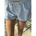 thumbnail image 2 of Biezeib Women's Lounge Shorts Casual Loose Fitting Elastic Waist Floral Short Pants for Summer, 2 of 6