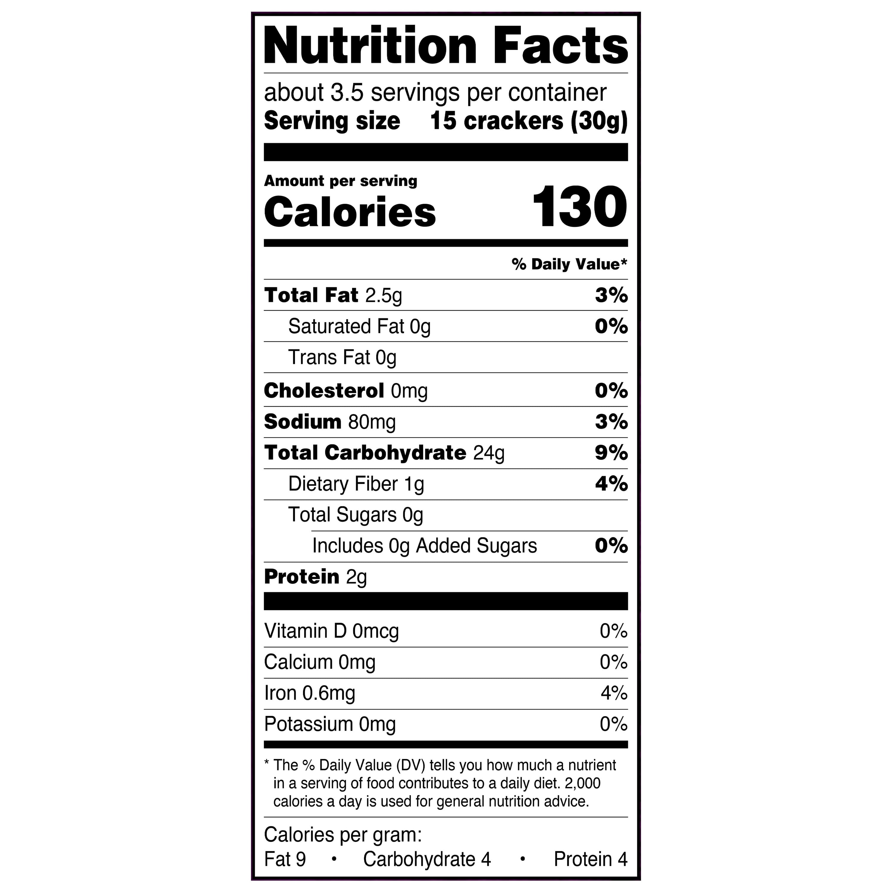 (3 pack) Great Value Multi Grain Crackers with Sea Salt, 3.5 oz