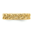 thumbnail image 4 of White Sterling Silver Ring Band Stackable Expressions Gold-plated Carved, 4 of 5