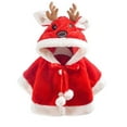 thumbnail image 2 of Fnochy Nightmare Before Christmas, Toddlers Baby Grils Cute Ear Button Windproof Thick Plush Fleece Warm Jacket, 2 of 5
