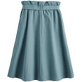 thumbnail image 2 of Jupe Midi Décontractée pour Femme à Taille Haute Plissée en Ligne A avec Poche, 2 of 7