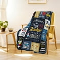 thumbnail image 3 of Teacher Gifts for Women Man, Teacher Appreciation Gifts, Gifts for Teacher from Student, Best Teacher Gifts for Teacher's Day Christmas, Retirement, Teacher Throw Blanket Gifts 60"X50", 3 of 5