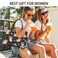 thumbnail image 5 of Large Capacity Tote Bag,Cartoon Corgi Dog and Footprints Handbag Fashion Luxury Tote Bag,15.7"x13"x 5.1" Inches,Laptop Compatible, 5 of 6