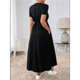 thumbnail image 5 of Vestido Informal de Corta para Mujer, con Bolsillos, Color Negro, Talla XXL, 5 of 8